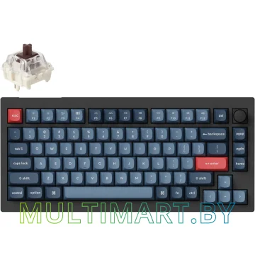 Клавиатура Keychron V1 Max RGB Knob V1M-D3-RU (Gateron Jupiter Brown)